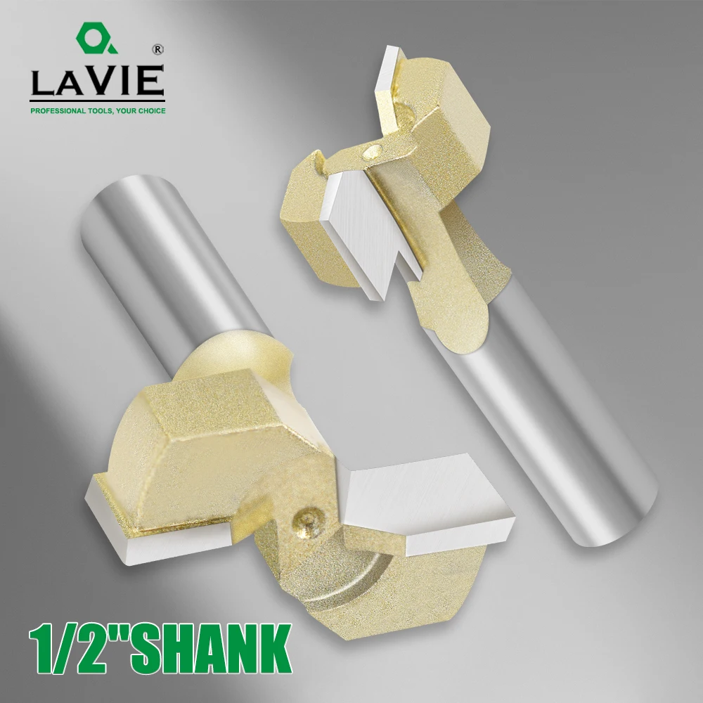 

LAVIE 1/2' 12.7mm Shank Industrial Quality T Type Slot Cutting Router Bits Woodworking Milling Cutter I13A382413GD