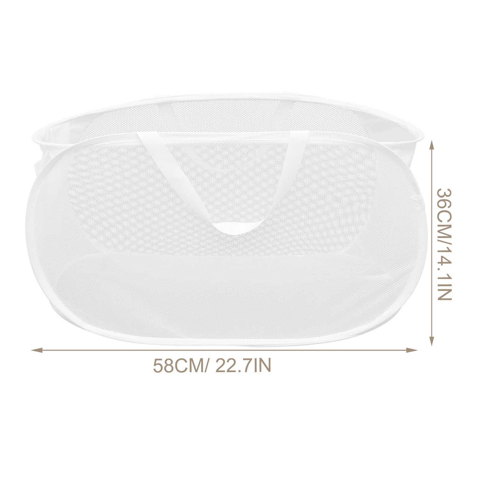 

Foldable Portable Large Capacity Mesh Laundry Basket with Handle for Clothes Storage Camping Hotel Foldable Laundry Basket