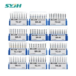 10Pcs Dental Diamond Burs Drill FG 1.6mm Strawberries Bur For High Speed Handpiece Dental Lab Polishing Tools Dentistry Material