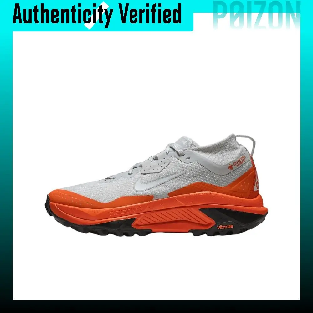 Nike ACG Zegama Trail Running Shoes Unisex Light Silver/Safety Orange/Black/Peak White IO7932-001
