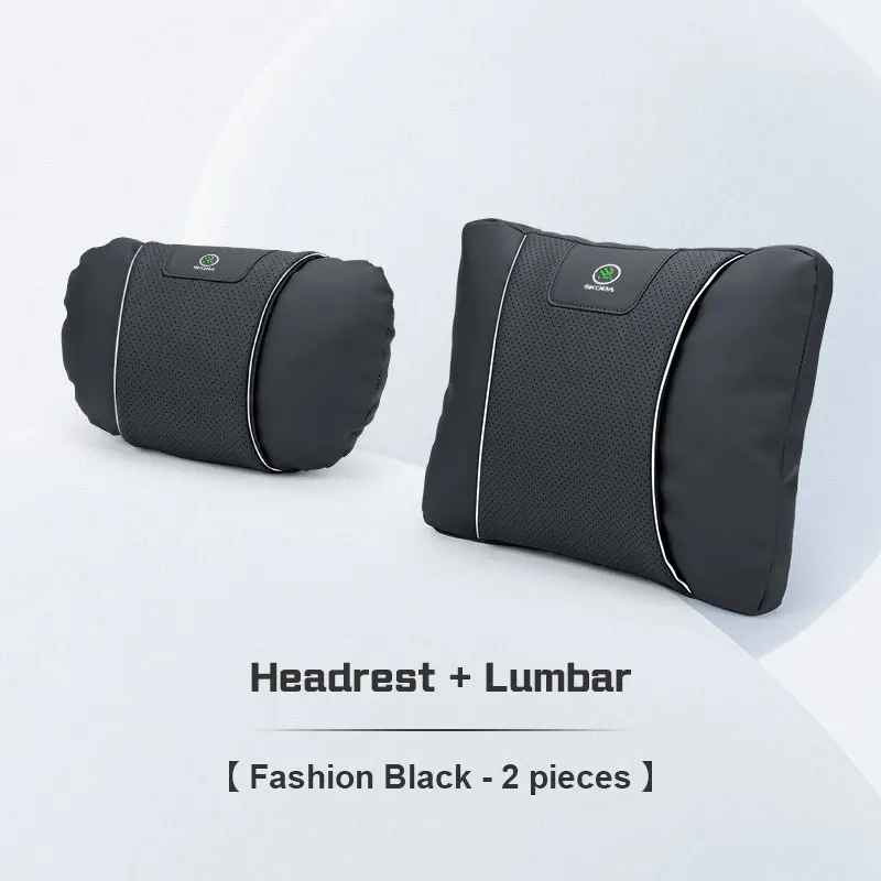 

Car Headrest Lumbar Support For Skoda Octavia a7 Rapid Kodiaq Karoq Fabia Kamiq Superb Yeti vehicle Seat Neck Pillow Accessories