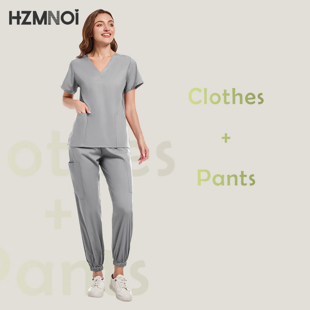 Hospital Surgical Clothes Medical Uniform Women Scrub Set Doctor Nurse Accessories Dental Clinic Scrub Set Beauty Salon Workwear