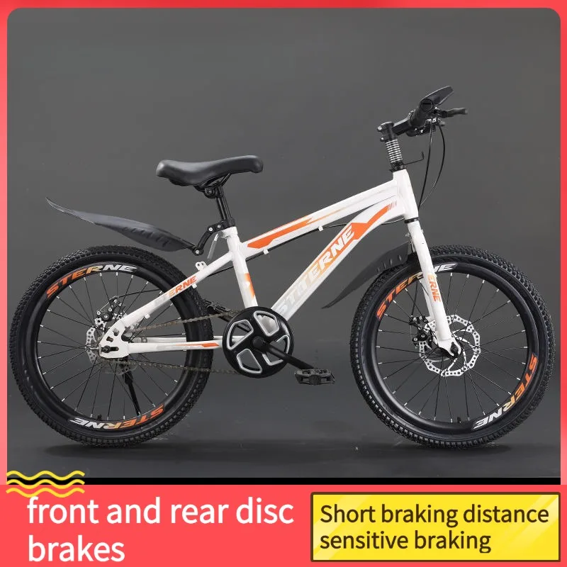 Children's bicycles are suitable for teenagers aged 6-12 who use vibration-damping disc brakes on mountain bikes.
