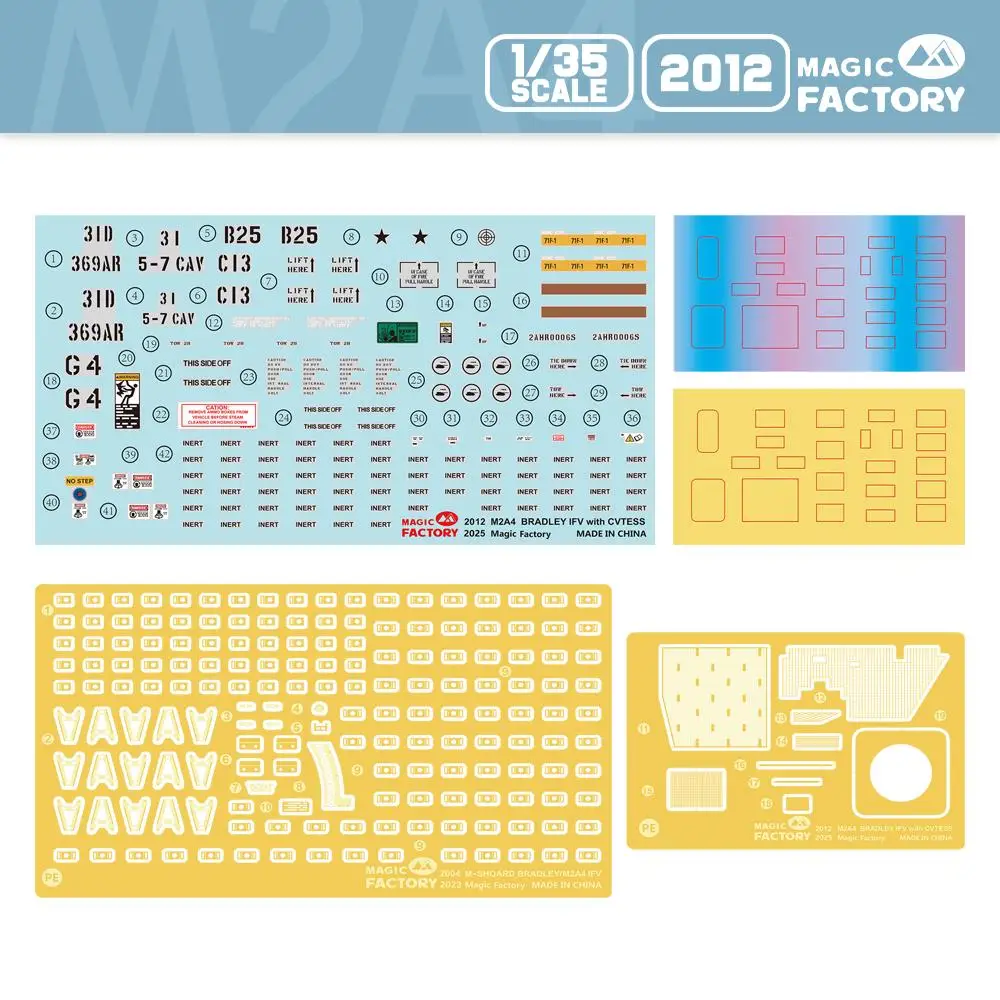 ماجيك فاكتوري 2012 1/35 M2A4 برادلي IFV مع مجموعة نماذج CVTESS