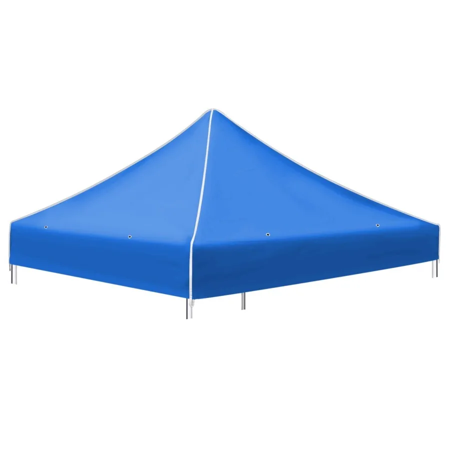 

SUNRISEUMBRELLA Ez pop Up Instant Canopy 10'X10' Replacement Top Gazebo EZ Canopy Cover Patio Pavilion Sunshade Polyester Blue