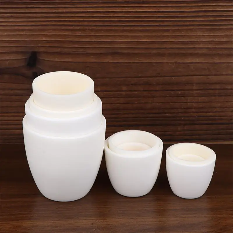 Alumina Crucible 1600 Degree High Temp Corundum Crucible 3ml to 100ml Durable Lab Melting Furnace Use