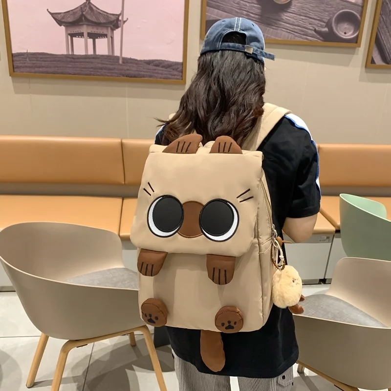 Cute Cats Kittens Backpack Student Cat School Bags Ins Style Backpack Large Capacity Backpacks For Teenage Laptop Backpack Bag