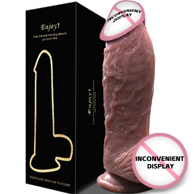 Big Dildo realistic silicone dildo, anal plug, equipped with powerful suction cups, suitable for female/male adult sex toys