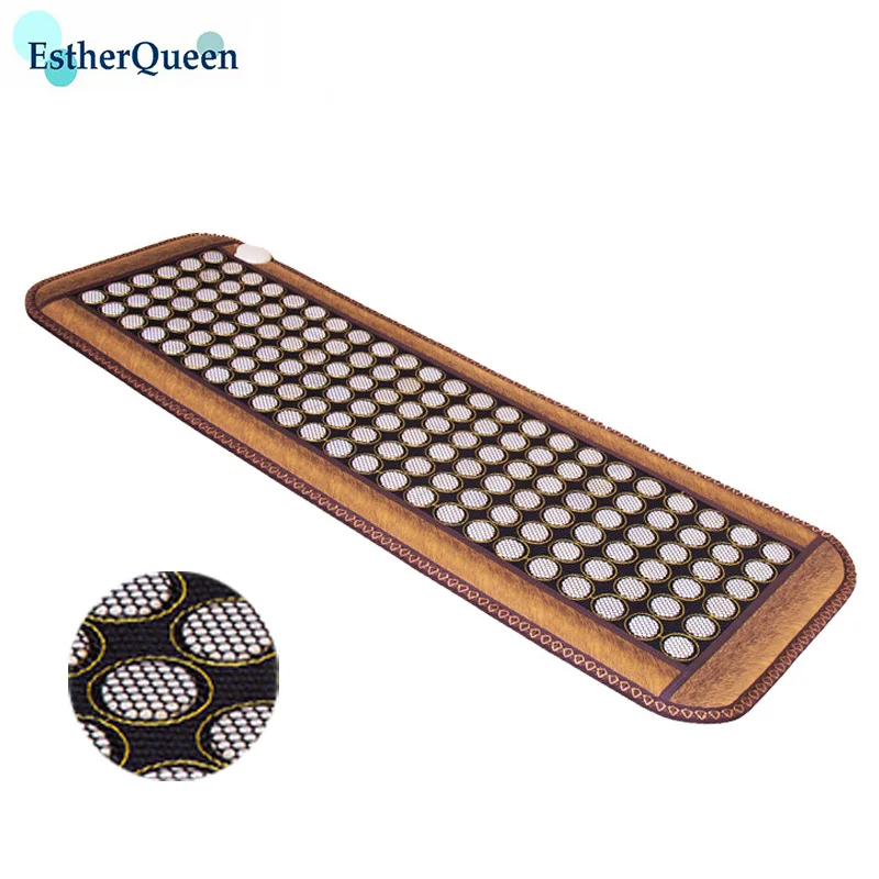 

Jade Tourmaline Massage Seat Cushion Far Infrared Heat Negative Ions Mattress for Promote Blood Circulation,Relax Body