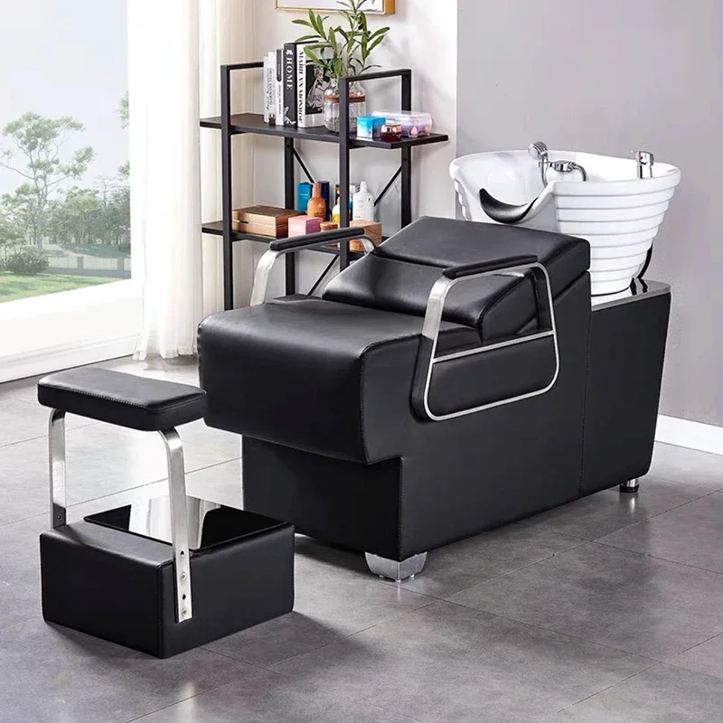 

Shampoo Beauty Washing Shower Comfortable Luxury Spa Washbasin Recliner Lavacabezas Salon Furniture Chaise Salon De Coiffure