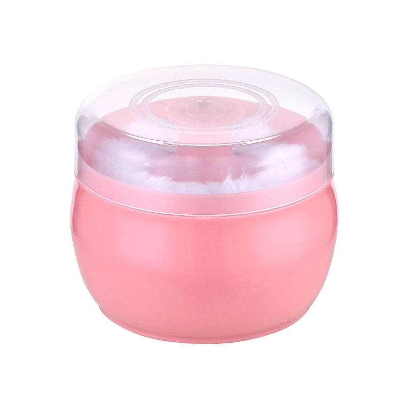 1 pièces bouffée de poudre de talc avec boîte bébé doux visage corps bouffée de poudre cosmétique talc poudre éponge boîte conteneur