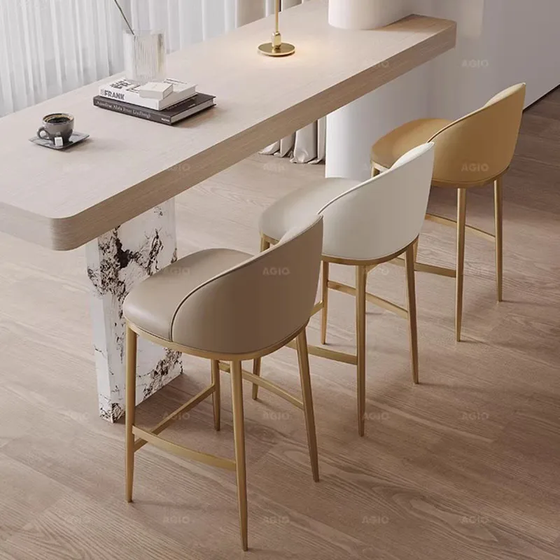 Tabourets de bar minimalistes, chaises de bar design nordique pour bureau, comptoir de cuisine, banquette confortable et moderne, meubles tendance