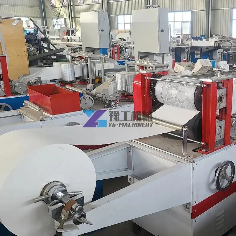 Fully Automatic Factory Price High Speed Double Head Printing Paper Napkin Making Machine