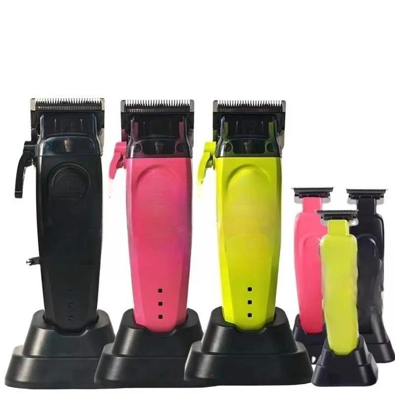 Hair Clipper Rechargeable Brushless Barber Mchine Metal Body Electric Hair Trimmer Clipper for Salon Use
