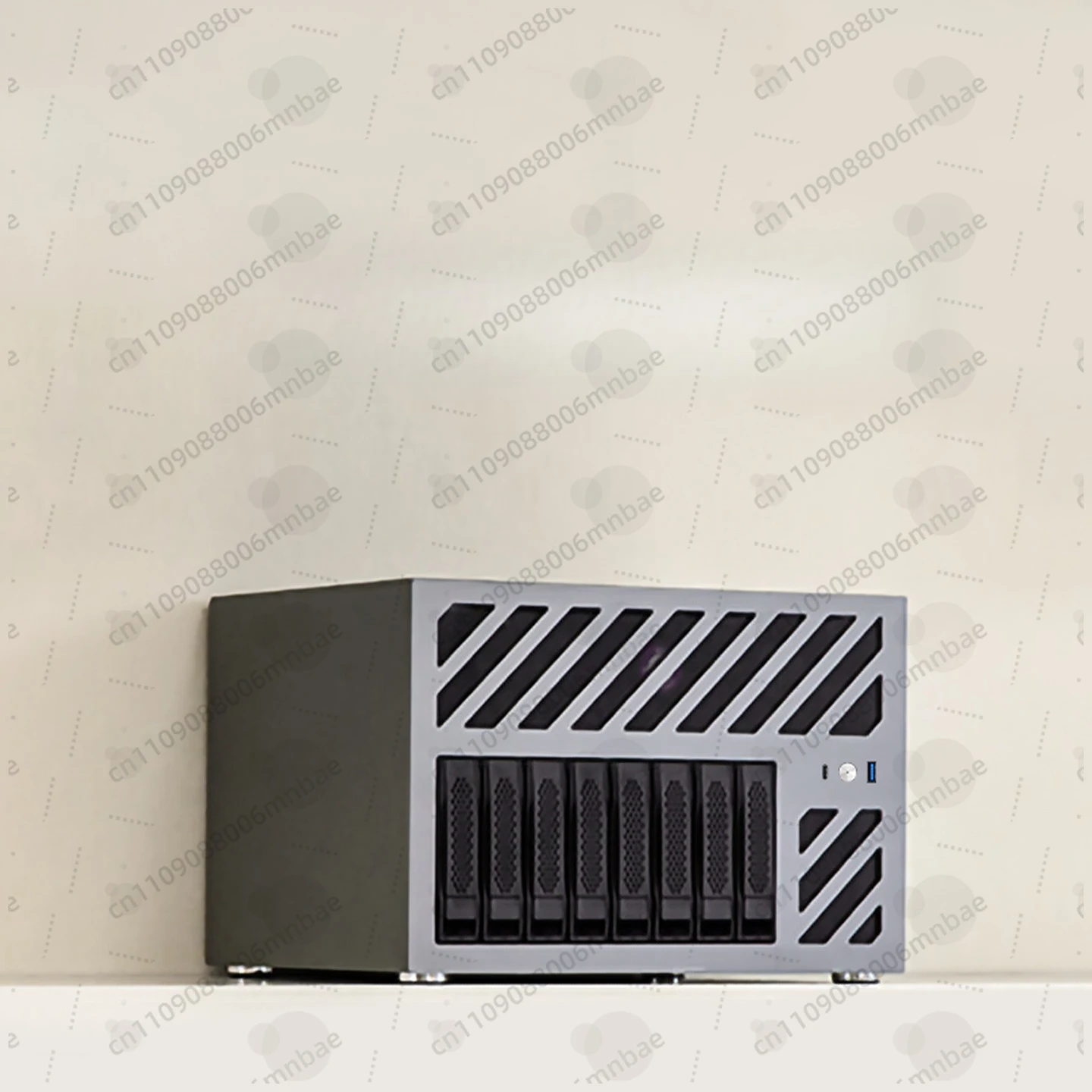 Chassis 8 hard disk position 3mm aluminum plate ATX main board home storage server