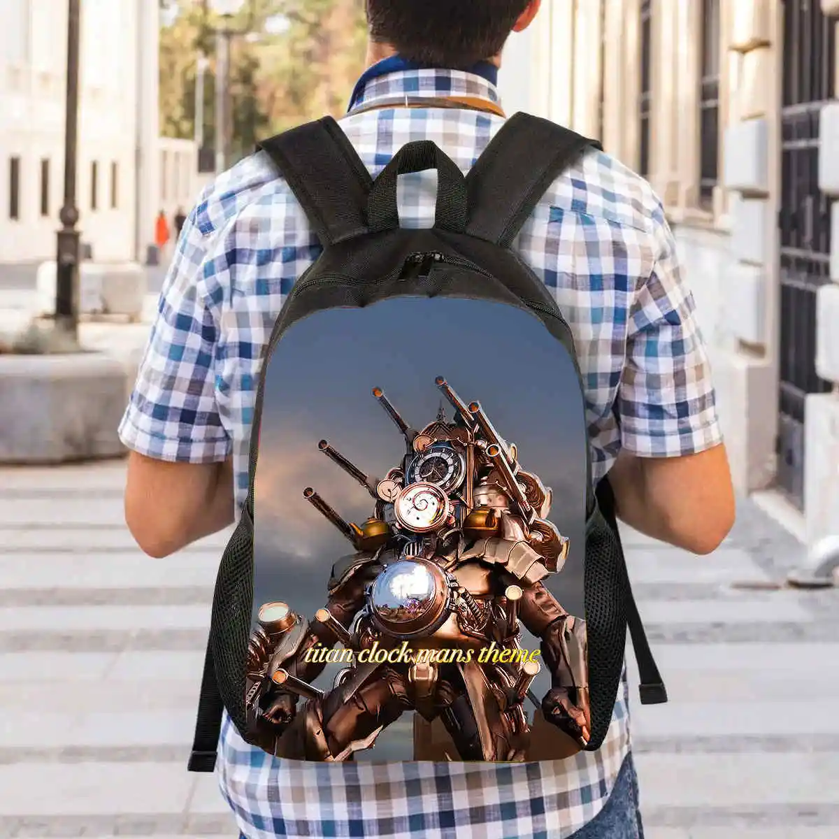 Newly Skibidi Toilet Backpack Titan Speakerman Children\'s Bags Boy School Bag For Kids Backpack Anime Travel Backpack