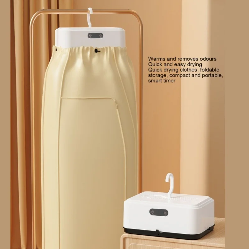 seche-linge-electrique-portable-pliable-pour-la-maison-et-les-voyages-avec-minuterie-affichage-numerique-sechage-rapide