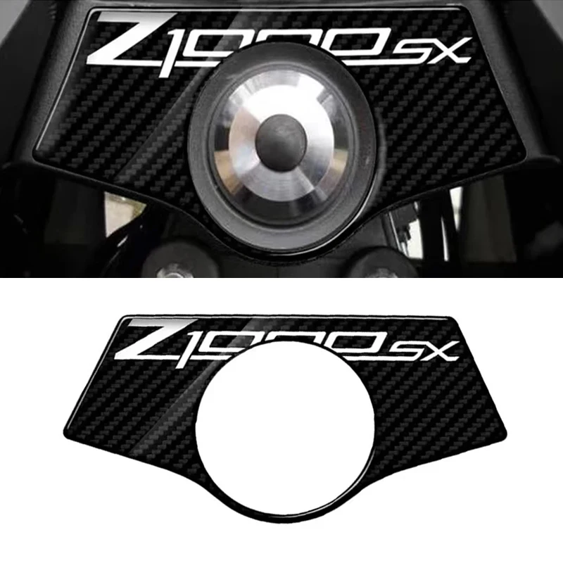 

Наклейка-декаль для защиты верхней части руля мотоцикла Kawasaki Z1000SX 2011-2017, 3D-эффект карбона