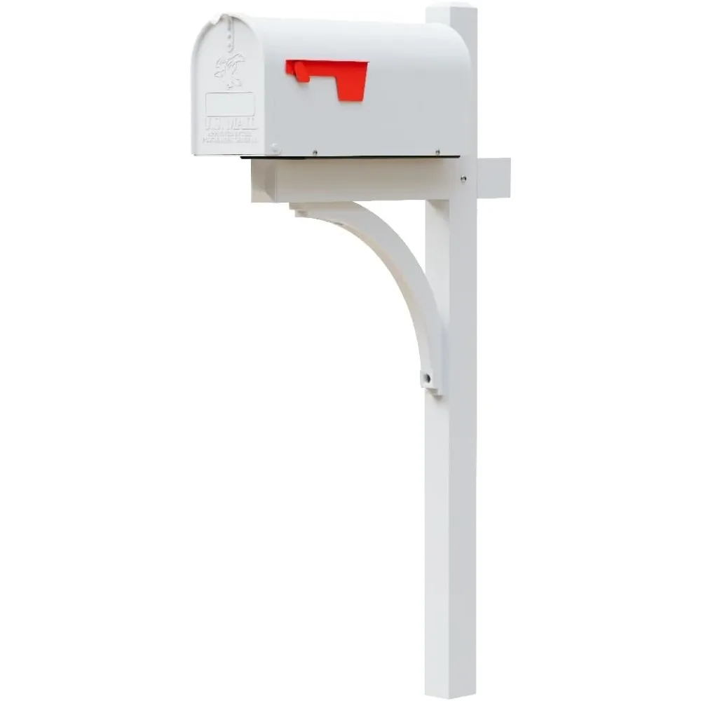 

The Glenbrook Aluminum Mailbox Post - Complete System with Steel Mailbox and Aluminum Post Included