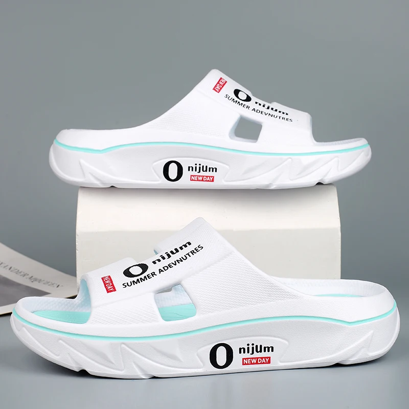 Nuevas Pantuflas de Verano para Hombre, Sandalias de Playa para Interiores, Sandalias Suaves de EVA para Exteriores, Chanclas para Hombre y Mujer, Pantuflas Casuales para Baño