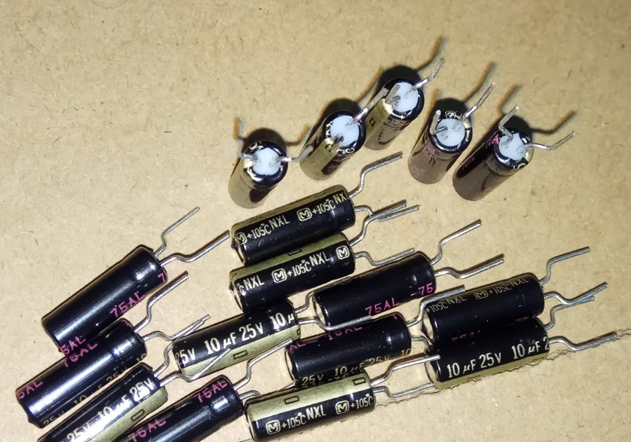 30pcs/lot japan original 25V 10UF NXL 4x11mm Golden Whitehead Monitor Master Fever Treasure Capacitor free shipping