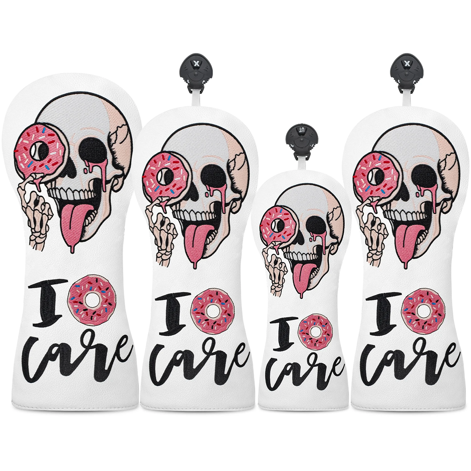 غطاء حماية لنادي الجولف، تصميم جمجمة الدونات، ملحقات الجولف، مقاوم للغبار ومتين، يوفر أفضل حماية #1