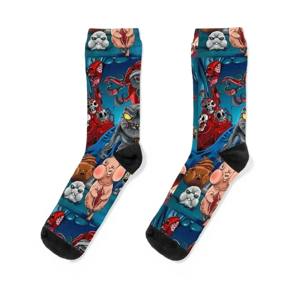 

the binding of isaac Socks happy sheer Run anime Socks Woman Men's