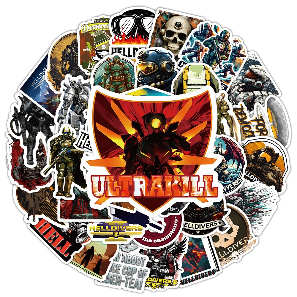 10/30/50pcs Game ULTRAKILL Cartoon Stickers Waterproof Graffiti Car Phone Case Laptop Cool Anime DIY Sticker for Kids Toys Gifts