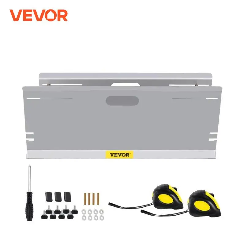 VEVOR 2PCS Portable Wheel Alignment Plates Tool Camber Caster Aluminum Toe Plates 4 Probes 2 Tape Measures Fit for Cars & SUV