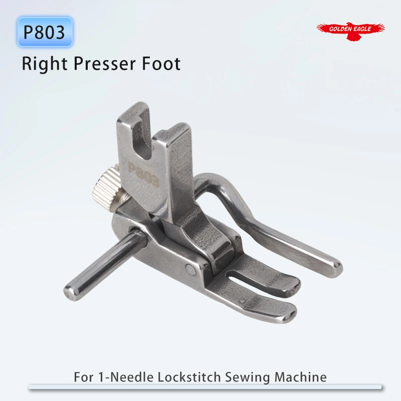 P803 Hinged Right Guide (6mm-25mm) Presser Foot For Industrial Single Needle Lockstitch Sewing Machine Parts Quilter Feet