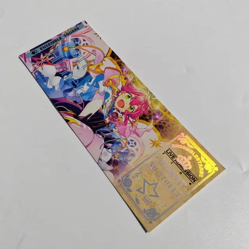 Anime Ensemble Stars Cosplay Collection Double-sided Laser Ticket Anime Ornaments Cute Stationery Gift Sakuma Rei Sucrose