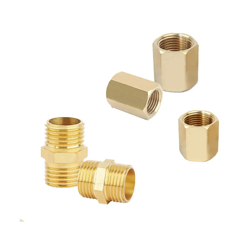 

1/2/3Pcs Brass Pipe Hex Nipple Fitting Quick Coupler Adapter Fitting Reducing Hexagon Bush Bushing 1/8 1/4 3/8 1/2 3/4 1