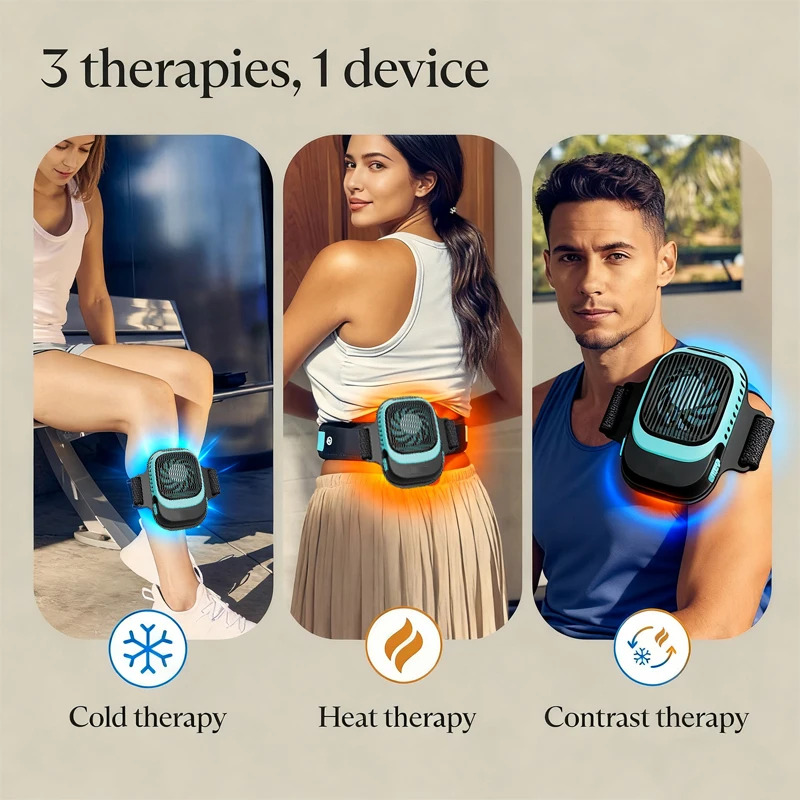 2 in 1 Hot and Cold Therapy Machine Electric Fascia Massager for Muscle Recovery After Exercise and Effectively Relieves Fatigue