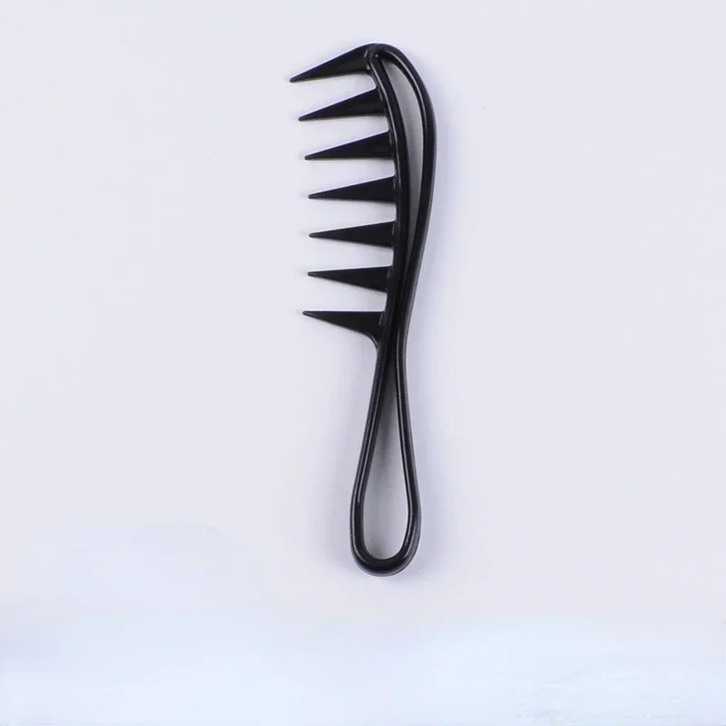 1pc Wide Tooth Shark Plastic Comb Detangler Curly Hair Salon Hairdressing Comb Massage for Hair Styling Tool for Curl Hair