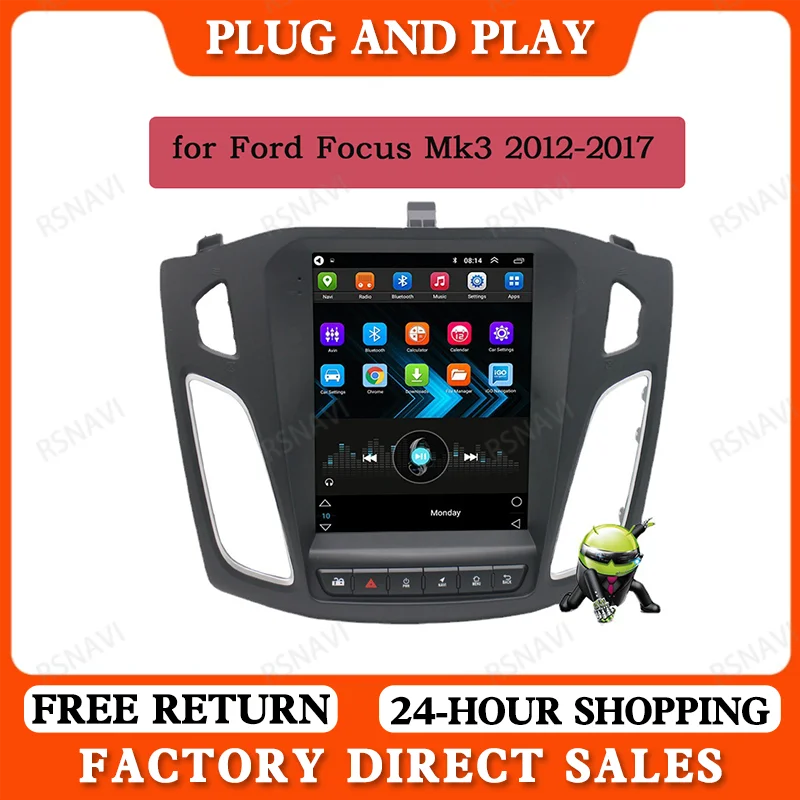 

Ford Focus 3 Mk 3 Salon 2012-2017 вертикальный экран Tesla Автомобильный GPS мультимедийный радиоприемник навигация MP5 плеер Android 11 автомобильная стереосистема