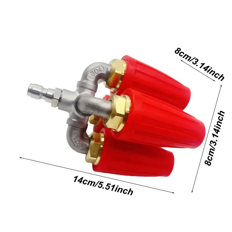 고압 물총 와셔 회전 스프레이, 깍지 효율적인 헤드 스프레이, 내구성 빠른 커넥터, 깍지 정원 청소 도구