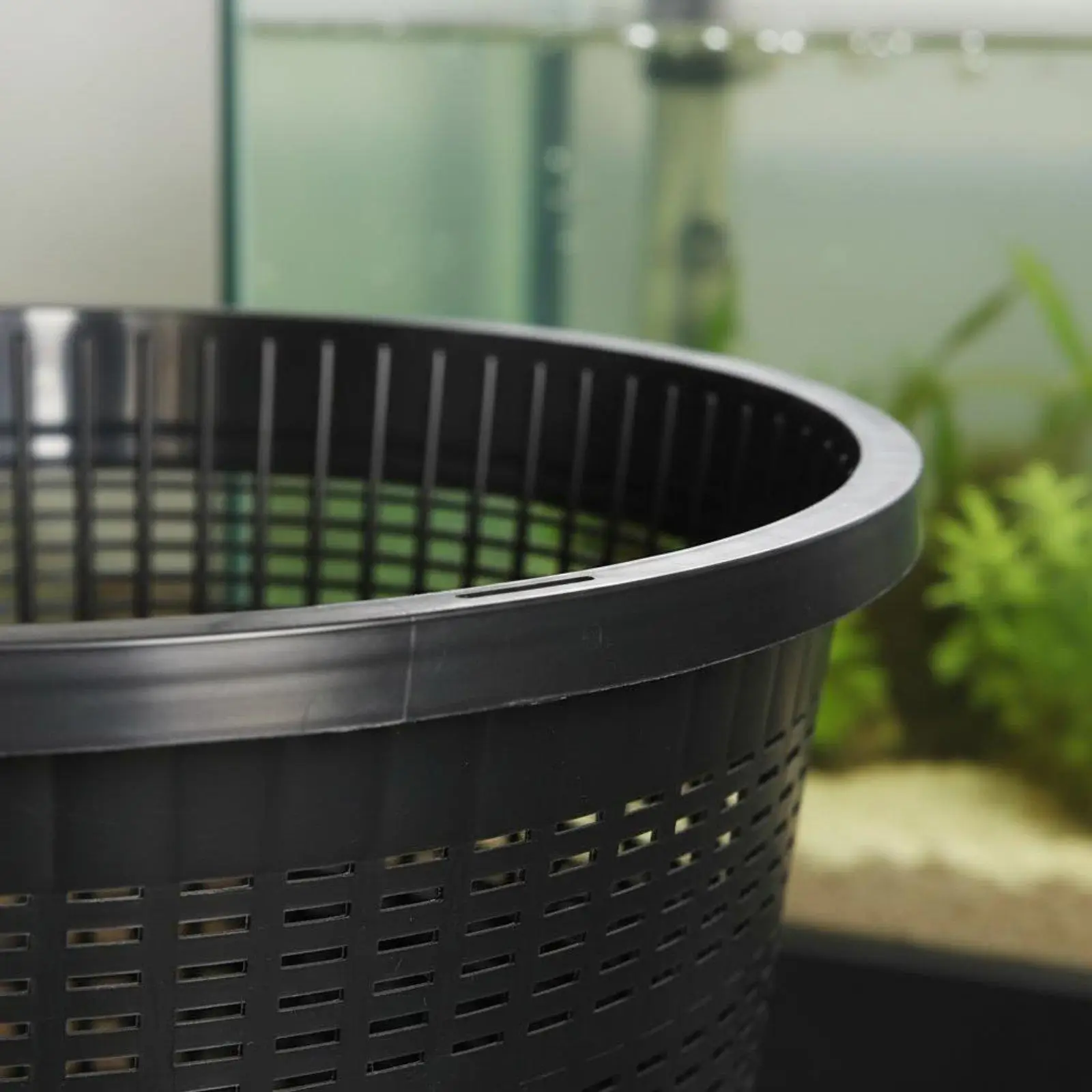 Large Bowl Plant Hydroponic Planter Mesh Net Basket Drainage for Aquatic Plants Pond Container Basket