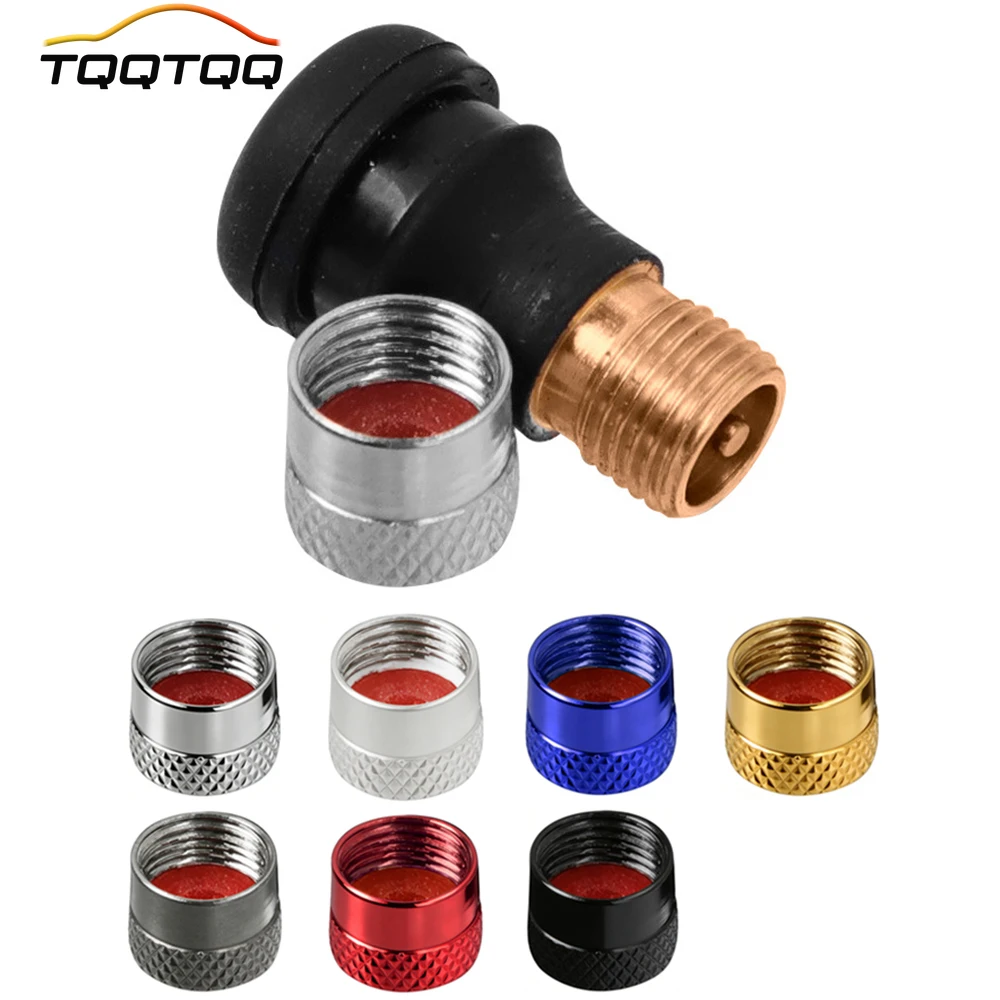 4PCS Tire Valve Stem Caps with O Rubber Ring, Corrosion Resistant, Universal Stem Covers for Cars Trucks Motorcycles Bikes