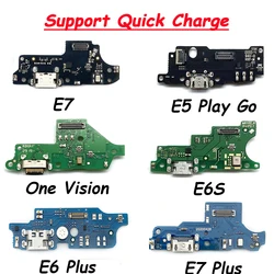 Nuovo caricatore USB Dock Connector Board porta di ricarica rapida Flex per Moto One Fusion Action E6 E7 Plus E6s E6i E7I Power E7 Power