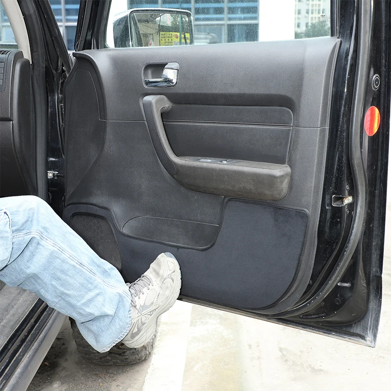 

4piece set velvet black For Hummer H3 2005-2009 car door anti-dirty mat car interior protection modification accessories