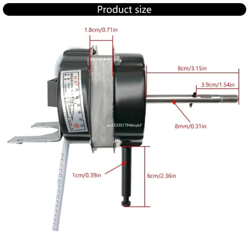 60W Electric Floor Desk Fan Ventilator Motor Double Bearing Motor for Household Dropship