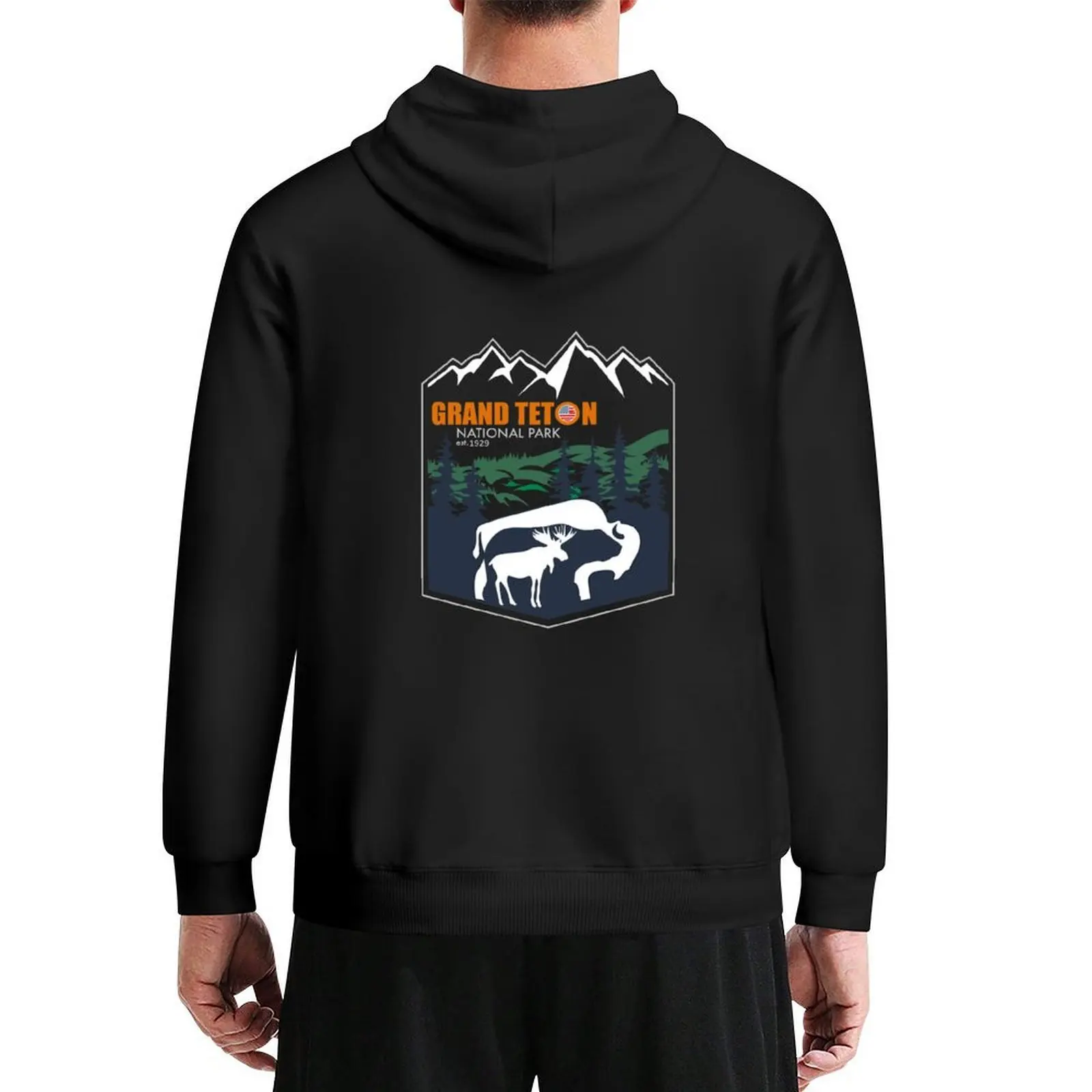 

GRAND TETON NATIONAL PARK Hoodie anime clothes men's winter sweater japanese style blouse hoodies and sweatshirts new