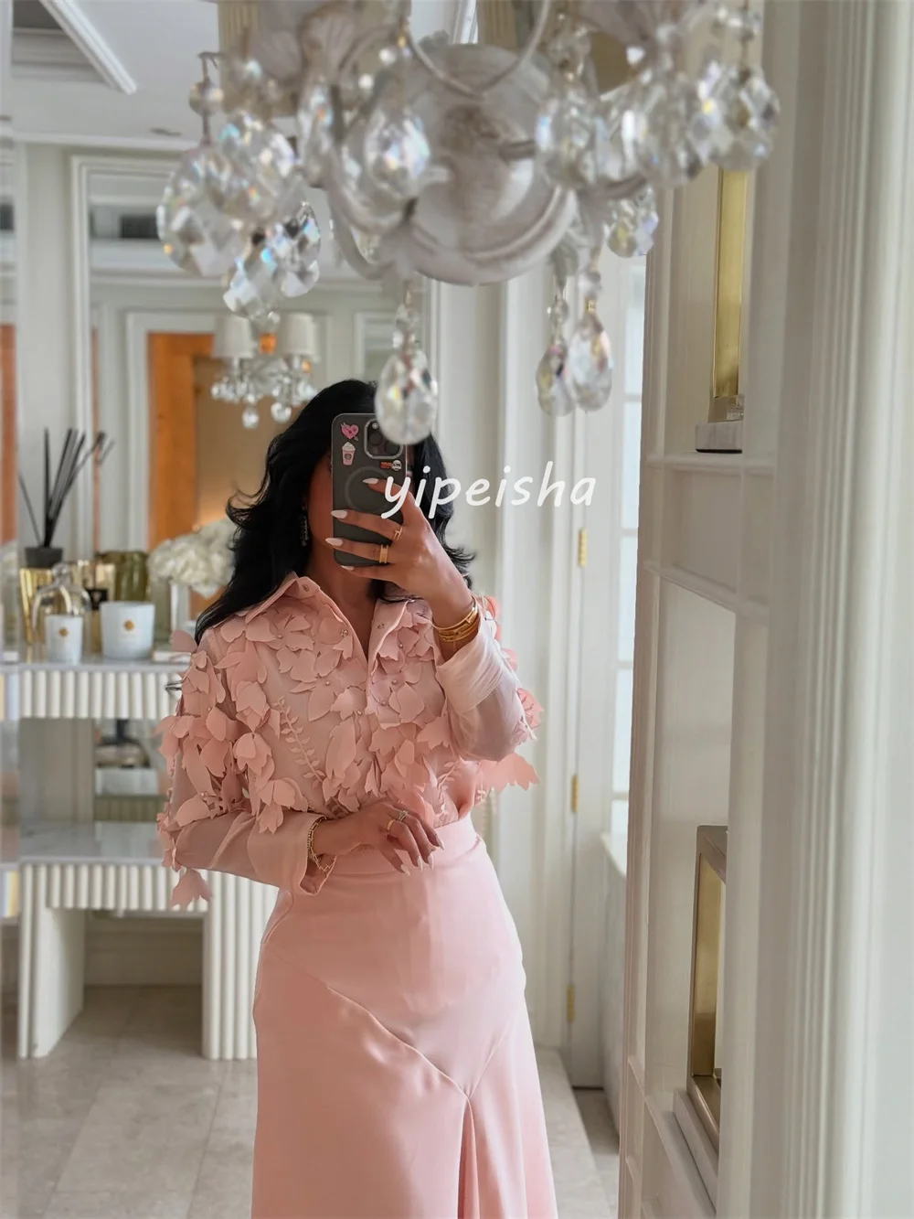 Custom Modern Midi Dresses - close-up view