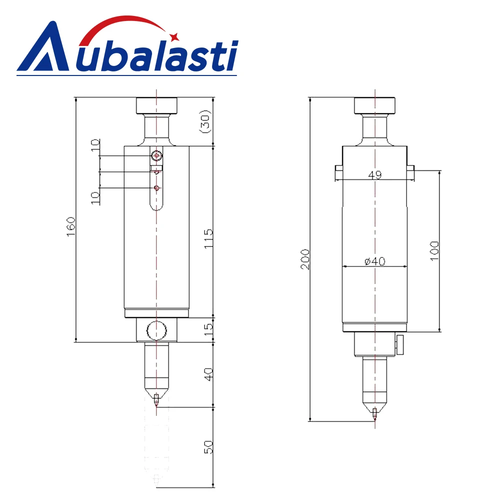 Aubalasti Festes Pinsel-Vibrationsmesser-Werkzeug für Karton, Stoff und Leder