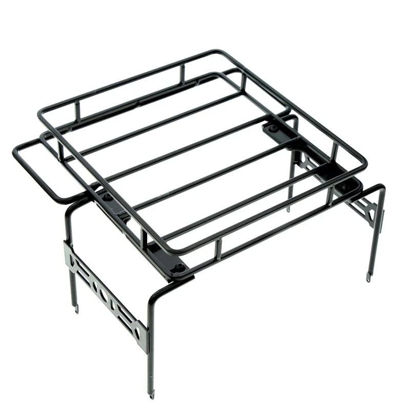 Metal Roof Rack Roll Cage Luggage Carrier Tray For 1/10 RC Crawler Car Axial SCX10 SCX10 II 90046 SCX10 III Upgrade Part