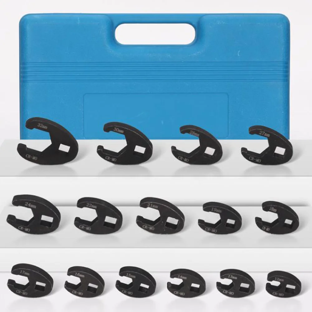 

Профессиональный набор ключей Crowfoot из 19 предметов с приводом 12 дюймов и 38 дюймов размером от 8 мм до 32 мм для узких помещений