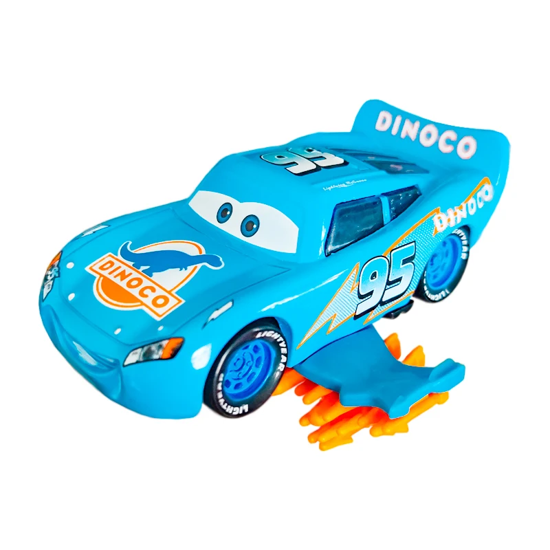 Disney Pixar Cars Children's Toys Dinoco Lightning McQueen Bomb Racing Anime Figure 1:55 Die Cast Alloy Car Model Birthday Gifts