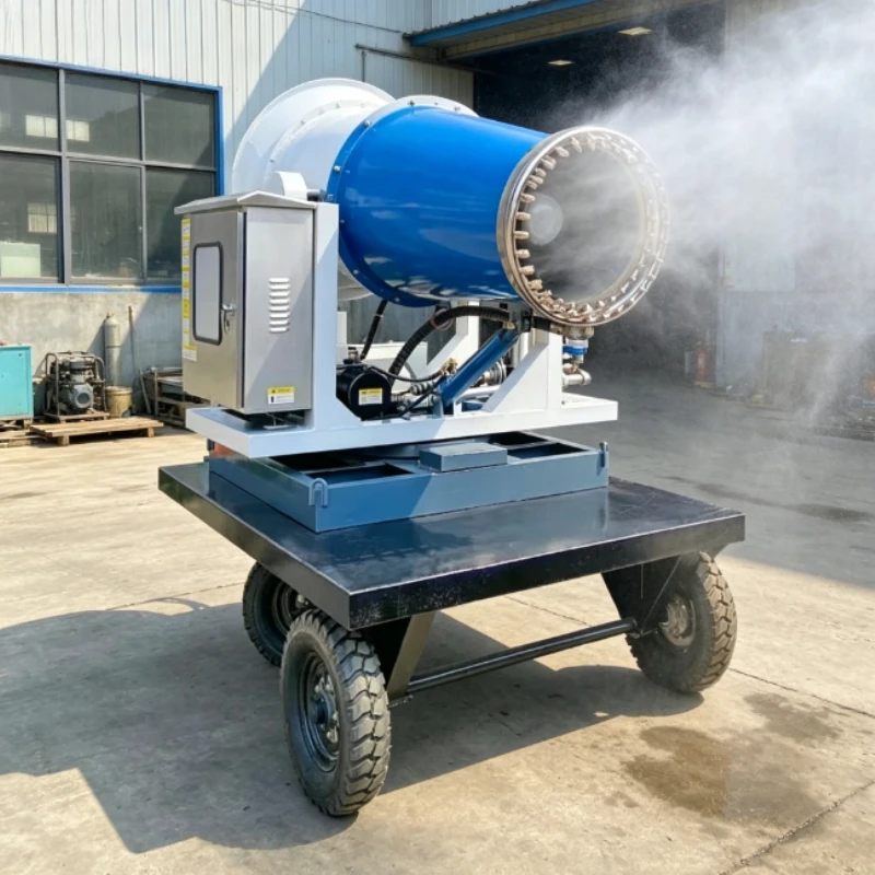 360 Degree Rotation Fog Cannon Sprayer 32M Spray Distance Electric Mist Machine For Mine Site Dust Suppression