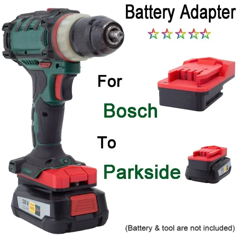 Batterij Adapter Converter Voor Bosch Groene Pba 18V Lithium Voor Lidl Parkside X 20V Elektrisch Gereedschap (Exclusief Gereedschap En Batterij)