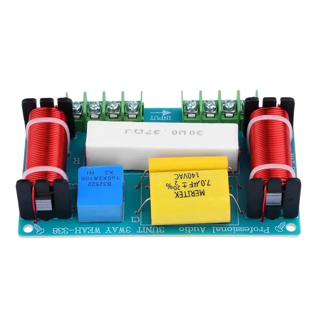 3 Way Audio Frequency Divider 120W 980Hz-5000Hz Frequency Divider DIY Stereo Hifi DIY Speaker Filter Circuit DIY